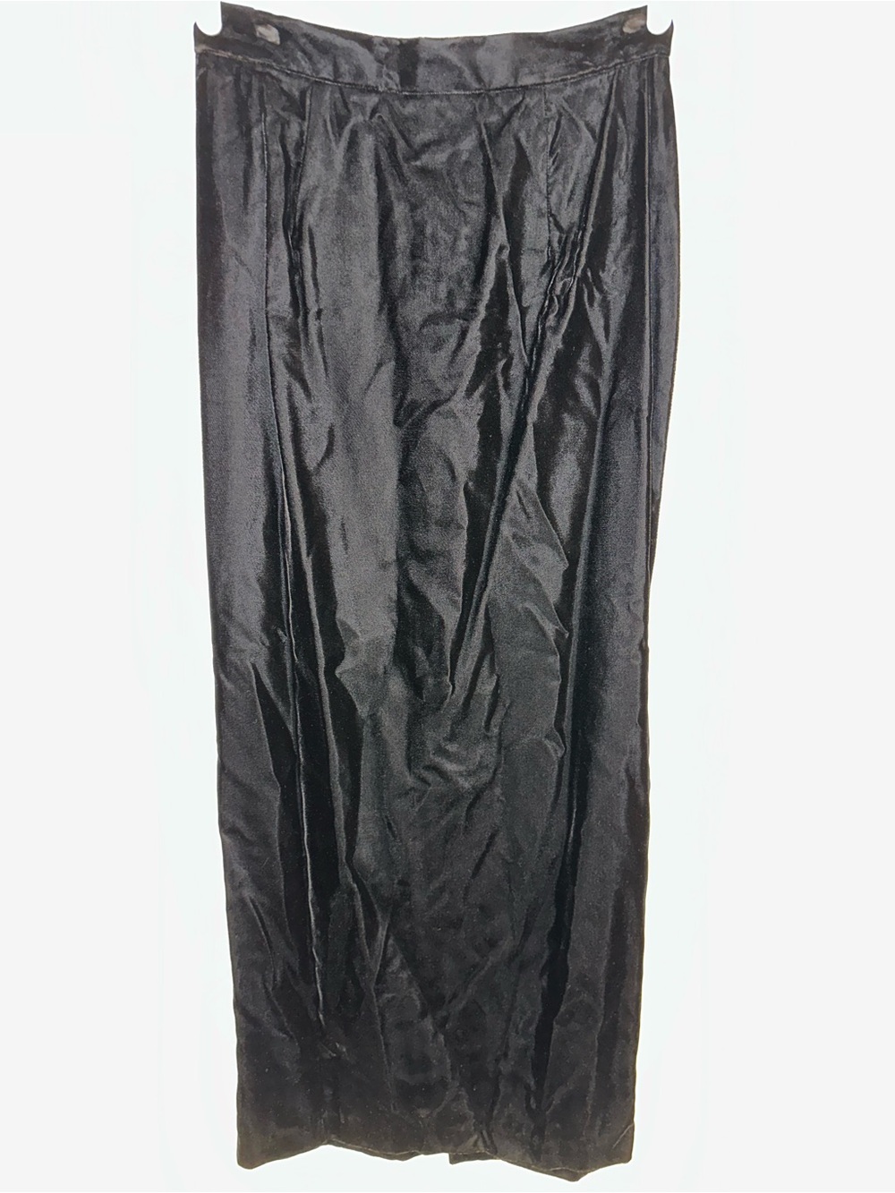 Vintage Scott McClintock black velvet pencil skirt 12